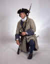 Lee Price is dressed as a Compagnie Franche soldier: Parks Canada, Fortress of Louisbourg, 95R0603S.JPG
