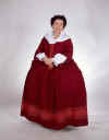 Dot Blanchard is dressed as a middle class woman, perhaps Madame De Gannes: Parks Canada, Fortress of Louisbourg, 95R0702S.JPG