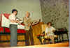 M. Yvon (center) and Mme. Denise LeBlanc (right)~ Parks Canada, Fortress of Louisbourg, p85-6611s.jpg